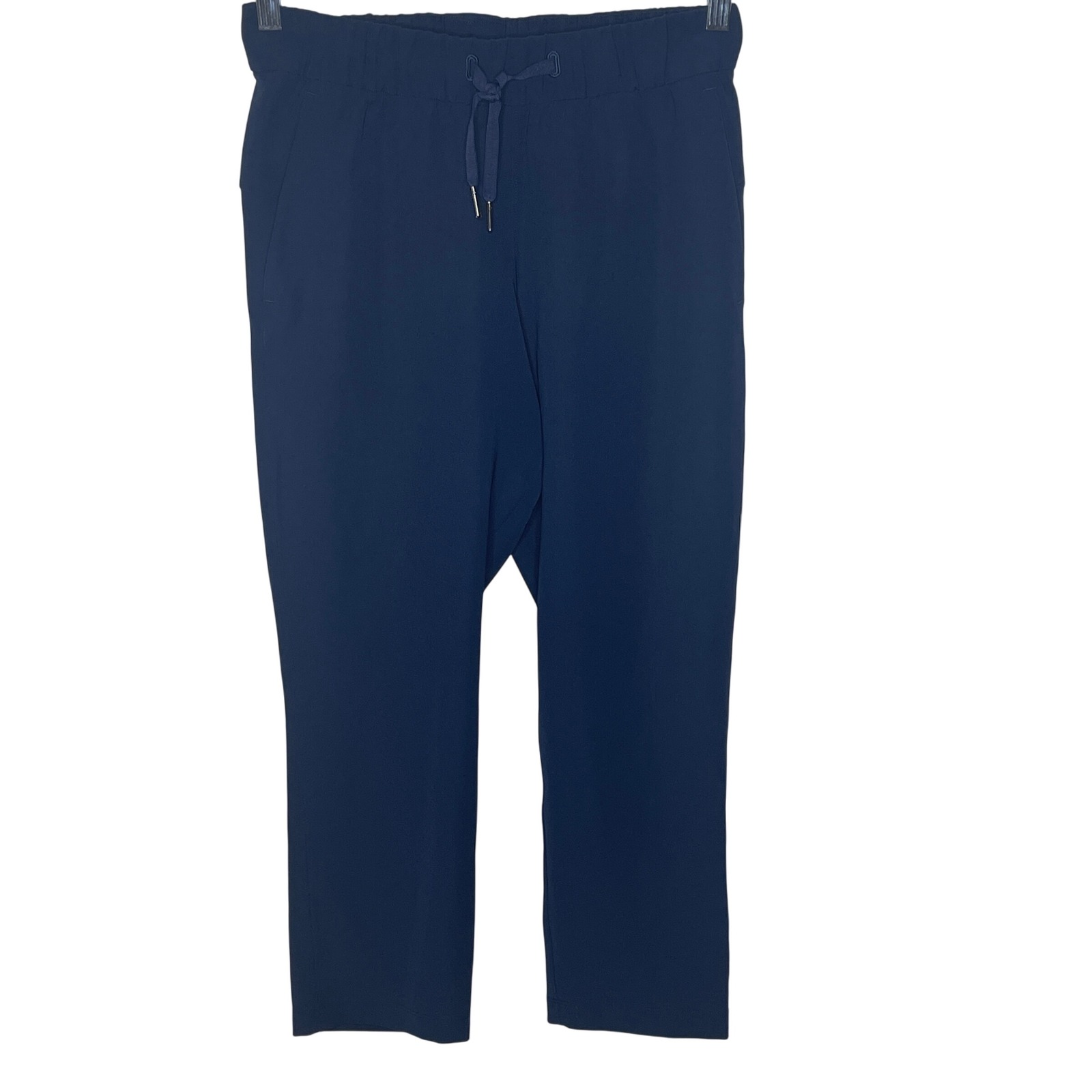 Lululemon Navy Blue Jogger Pants Women's 4 Elastic Waist Drawstring Pockets